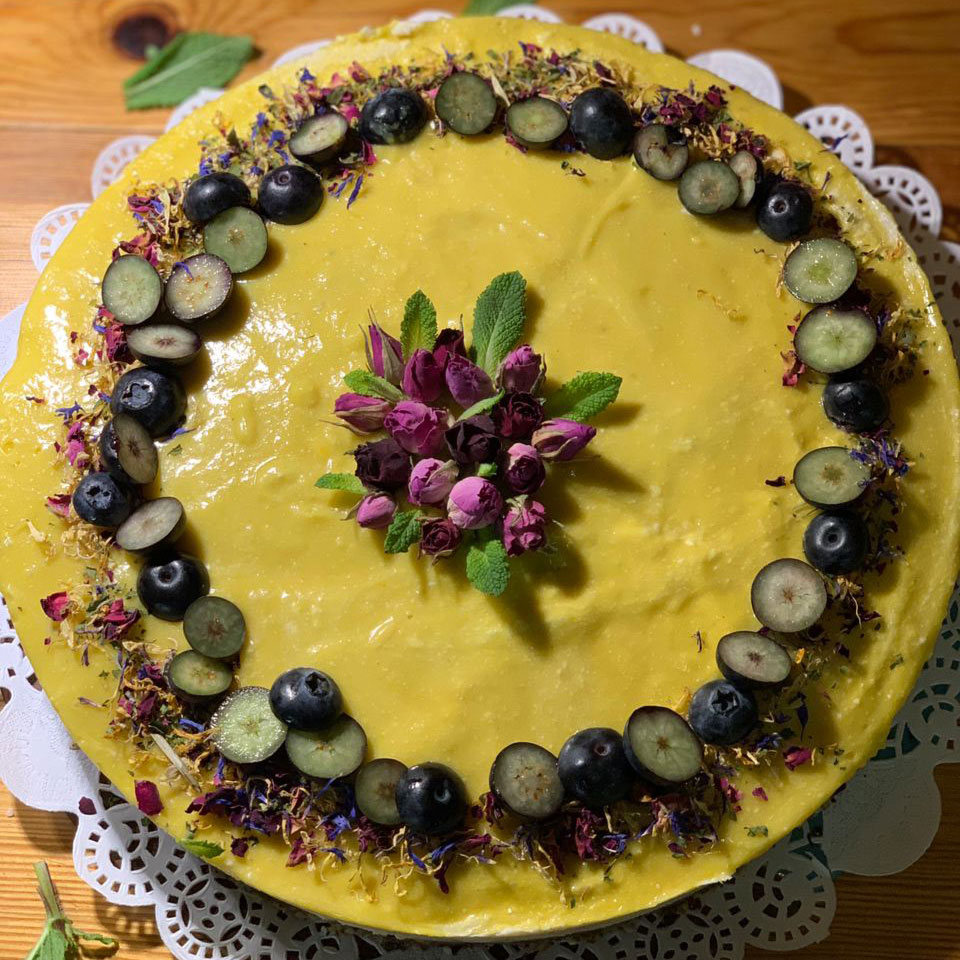 Rohkost Kuchen Mango